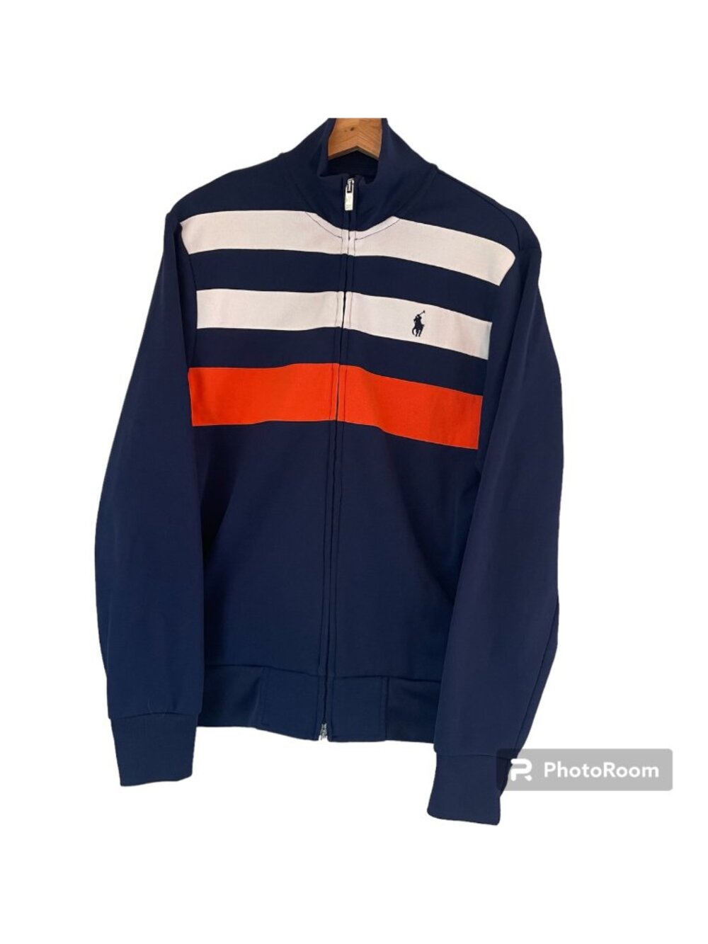 Polo Ralph Lauren Men Preppy Nautical Track Jacket Size S Athleisure Golf Tennis